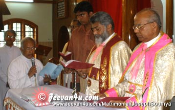 Joseph Soumya Wedding Photos at Assumption Church
